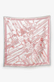 Hermes White/Multi Silk Pattern Scarf 70