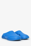 Prada Blue Rubber Mellow Logo-embellished Slides Size 41 Mens