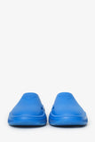 Prada Blue Rubber Mellow Logo-embellished Slides Size 41 Mens