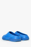 Prada Blue Rubber Mellow Logo-embellished Slides Size 41 Mens