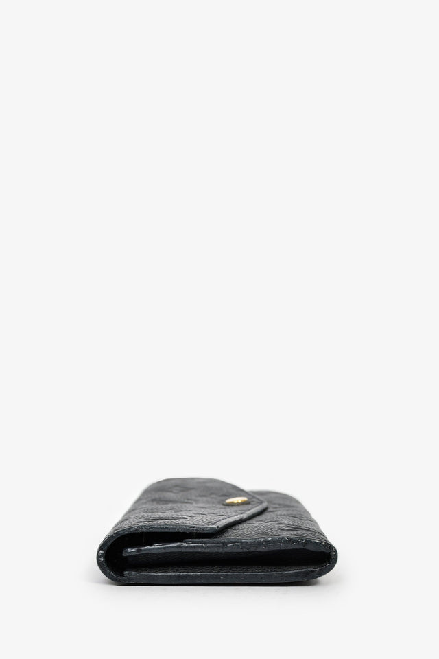 Louis Vuitton 2019 Black Empreinte 'Sarah' Wallet with Extra Insert (As Is)