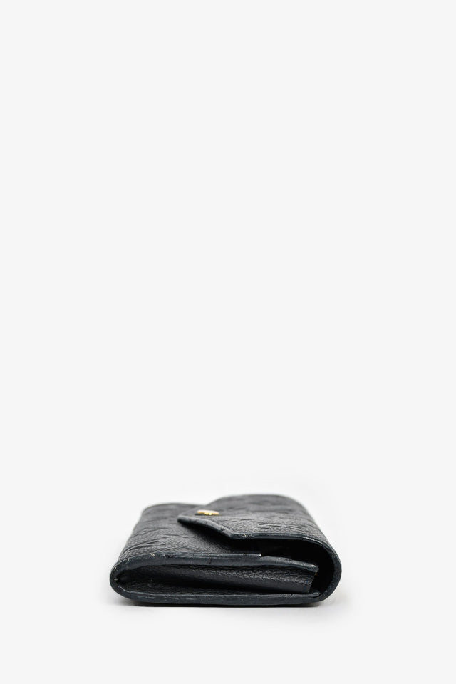 Louis Vuitton 2019 Black Empreinte 'Sarah' Wallet with Extra Insert (As Is)