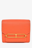 Hermes Orange Evercolour Leather 'Sac Roulis' 23 Crossbody