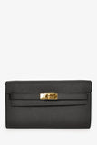 Hermes Black Epsom Leather Kelly Togo Crossbody