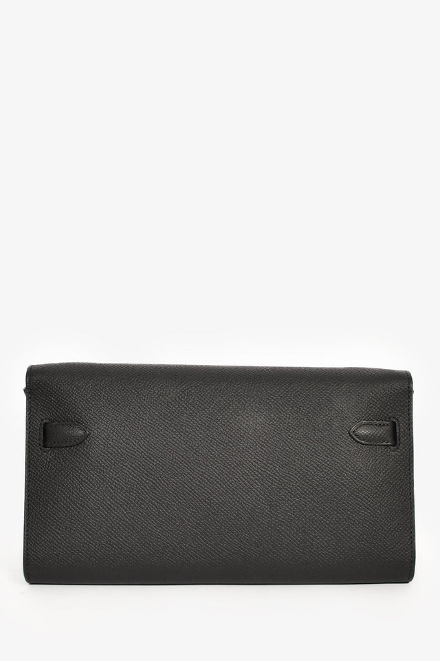 Hermes Black Epsom Leather Kelly Togo Crossbody