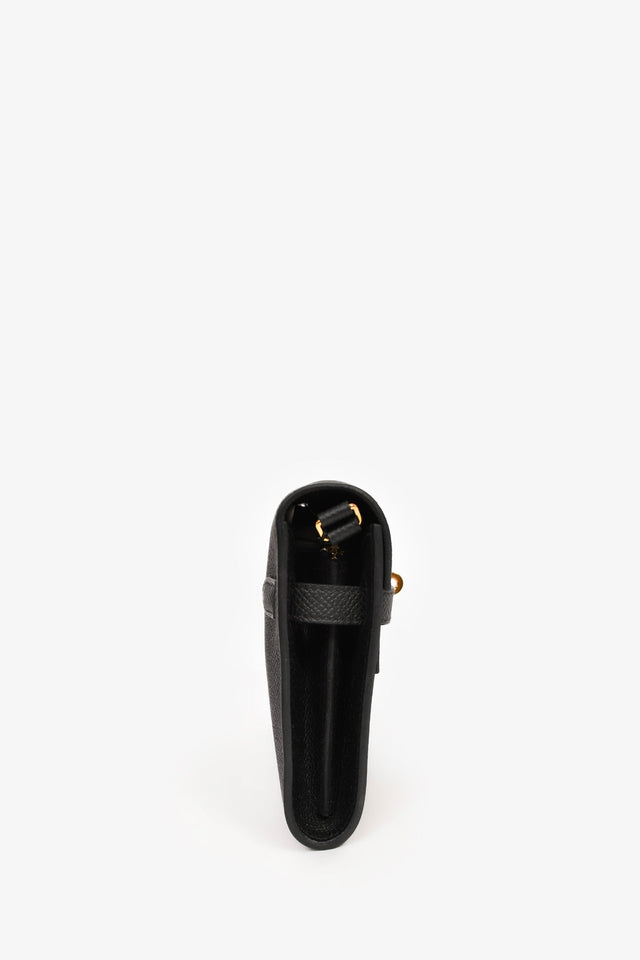 Hermes Black Epsom Leather Kelly Togo Crossbody