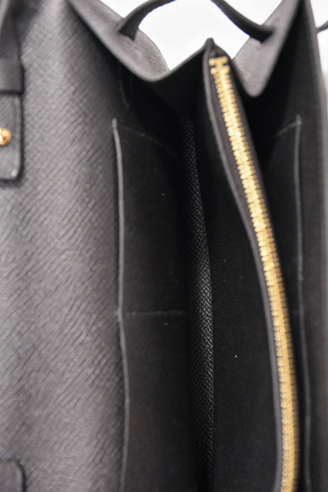 Hermes Black Epsom Leather Kelly Togo Crossbody