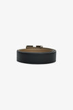 Hermes Black/Taupe Reversible Leather Belt Size 90
