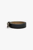 Hermes Black/Taupe Reversible Leather Belt Size 90