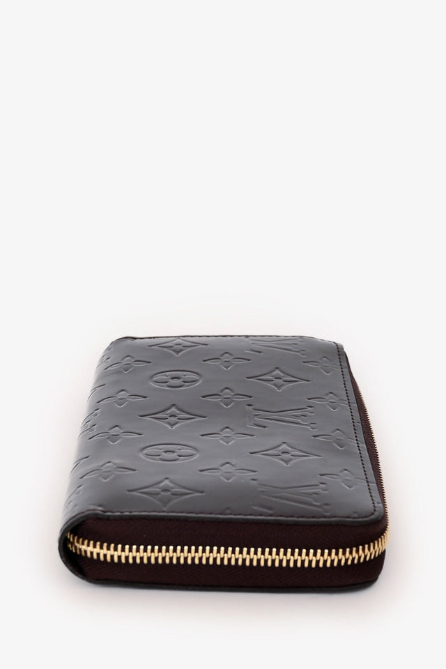 Louis Vuitton Burgundy Monogram Vernis Zippy Wallet