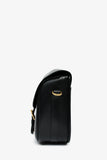 Christian Dior Black Leather Large Bobby Oblique Canvas Strap Crossbody Bag