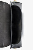 Christian Dior Black Leather Large Bobby Oblique Canvas Strap Crossbody Bag