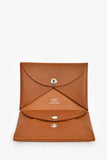 Hermes 2024 Brown Leather Calvi Duo Compact  Holder