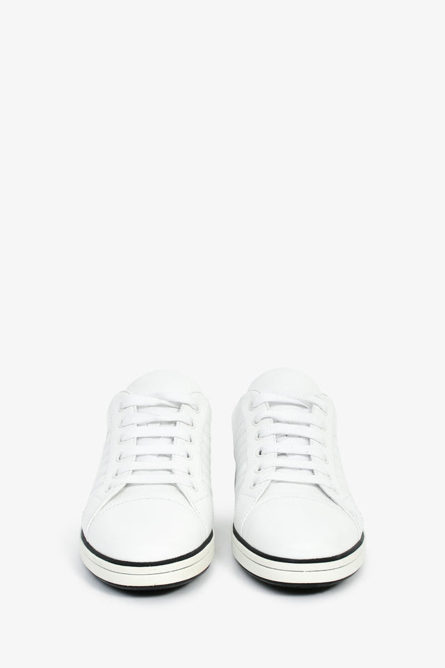 Prada White Leather Sneakers Size 41