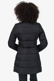 Prada Black Nylon/Shearling Quilted Zip-up Puffer Jacket Size 38