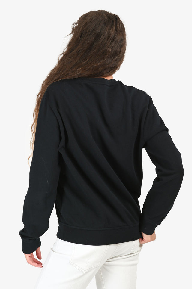 Hermes Black Graphic Print Sweatshirt Size M