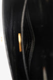 Prada Black Leather Triangle Logo Chain Shoulder Bag