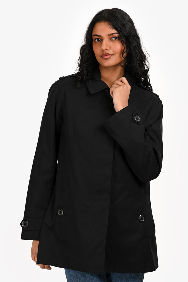 Louis Vuitton Black Short Trench Size 38