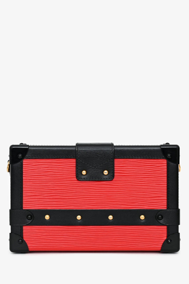 Louis Vuitton Red Epi Leather 'Petit Malle' with Strap