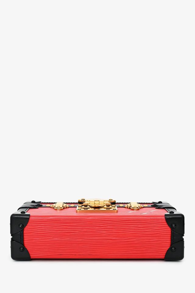 Louis Vuitton Red Epi Leather 'Petit Malle' with Strap
