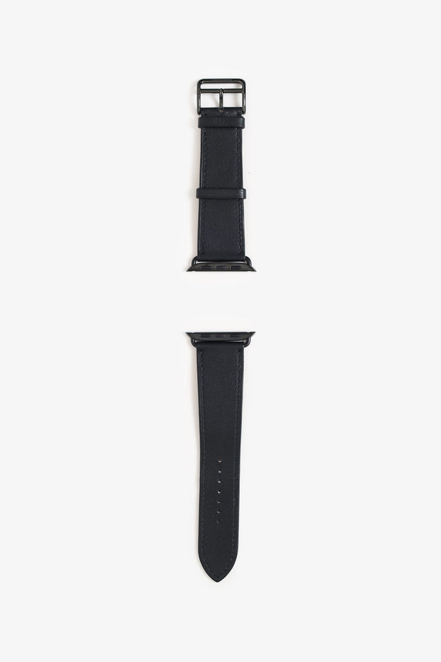 Hermes Black Swift Apple Watch Strap Size 44mm
