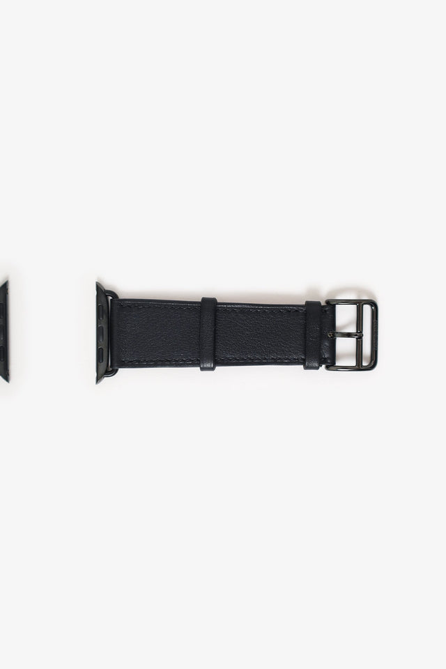 Hermes Black Swift Apple Watch Strap Size 44mm