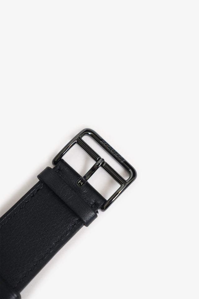 Hermes Black Swift Apple Watch Strap Size 44mm