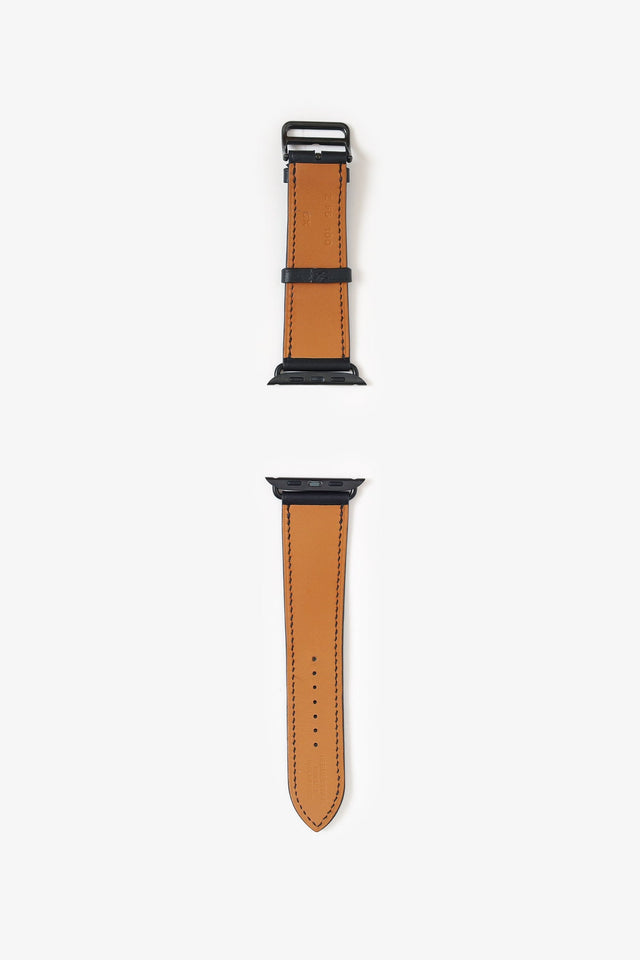 Hermes Black Swift Apple Watch Strap Size 44mm