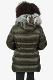 Prada Black Fox Fur Pom Pom Belted Puffer Jacket Size 46