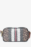 Burberry Brown Leather TB Monogram Camera Crossbody Bag