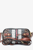 Burberry Brown Leather TB Monogram Camera Crossbody Bag