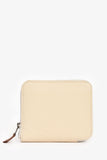 Hermes 2019 White Leather 'Silk In' Compact Wallet
