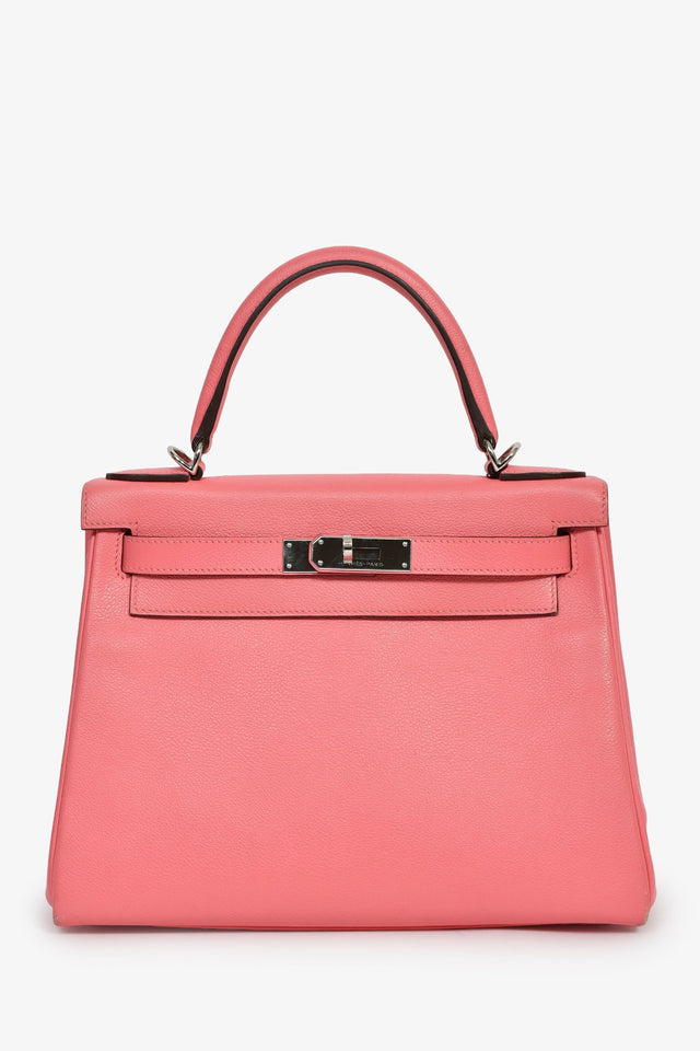 Hermes 2020 Rose D'Ete Evercolour Leather Verso Chevre Kelly Retourne 28
