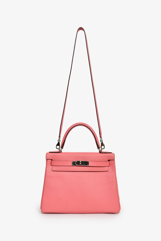 Hermes 2020 Rose D'Ete Evercolour Leather Verso Chevre Kelly Retourne 28