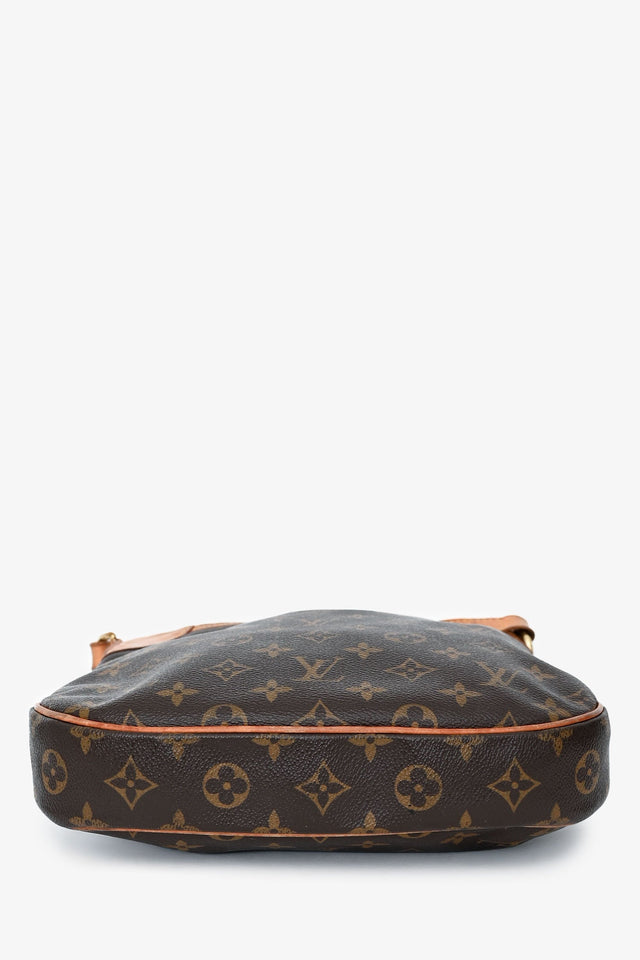 Louis Vuitton 2010 Brown Monogram Canvas/Leather Odeon Crossbody Bag