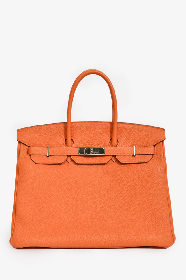 Hermes 2013 Orange Togo Leather Birkin 35