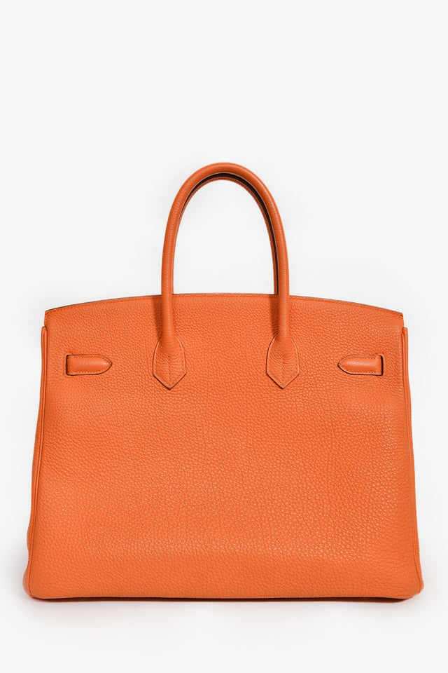 Hermes 2013 Orange Togo Leather Birkin 35