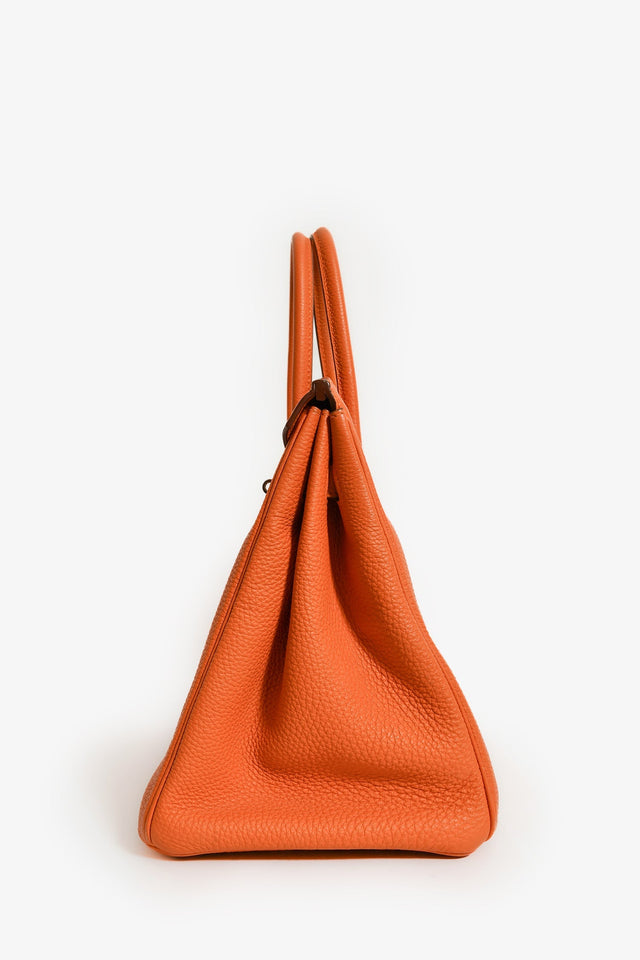 Hermes 2013 Orange Togo Leather Birkin 35