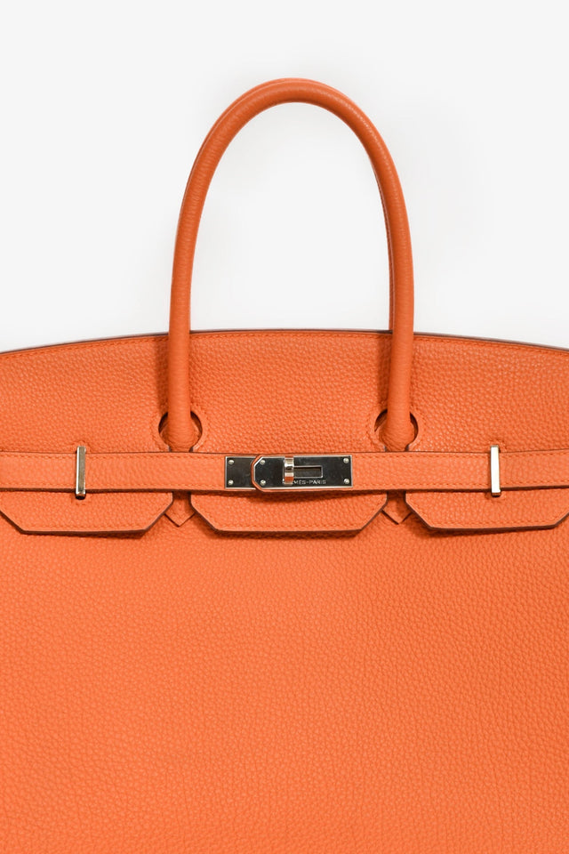 Hermes 2013 Orange Togo Leather Birkin 35