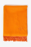 Hermes Orange/Pink Cashmere Double Face Stole