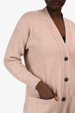 Hermes Pink Cashmere Long igan Size 34