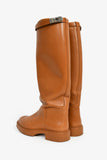 Hermes Brown Leather Kelly Riding Boots Size 37