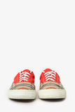 Burberry Red/Nova Check 'Skate' Low Top Shoes Size 45