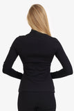 Burberry Black Half Zip Long Sleeve Sweater Black Size M
