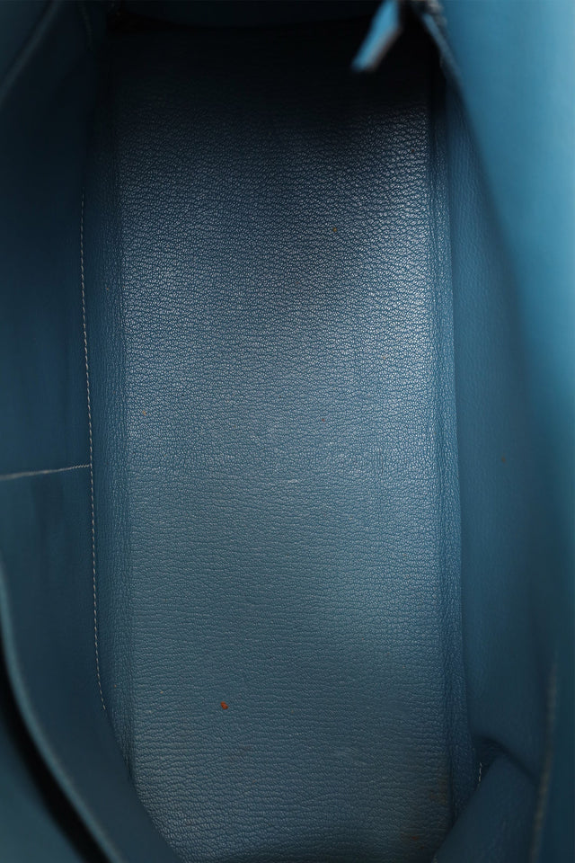 Hermes 2006 Blue Jean Leather Kelly 35