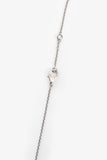 Hermes 18K White Gold Diamond Set Finesse Pendant Necklace