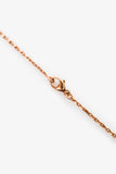 Hermes Rose Gold Toned/Taupe Enamel H Pop Necklace