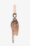 Christian Dior 2019 Pink Satin Crystal Embellished Mini Saddle Bag
