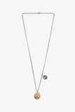 Louis Vuitton Silver Tone LV Horn Necklace