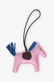 Hermes Pink/Blue Tricolour Milo Leather Rodeo GM Charm